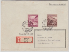 DR, 1939, 681 + 683 als MiF auf Einschreiben Fernbrief von Münster nach Pappenheim