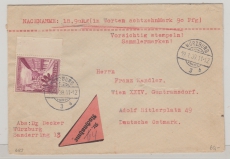 III. Reich, 1939, Mi.- Nr.: 683 als EF auf NN- Fernbrief von Würzburg nach Wien