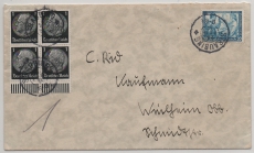 DR / III. Reich, 1934, Mi.- Nr.: 505 A, u.a., in MiF auf Fernbrief von Straubing nach W... (Obb.), tiefstgeprüft Schlegel BPP!