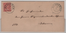 NDP / Nachverw. AD- Stempel / MS, ca. 1868, 1 Gr. EF auf Fernbrief von Neubuckow (Nachverw. AD- Stempel / MS) nach Doberan