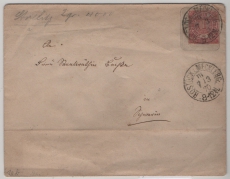 NDP / Nachverw. AD- Stempel / M- Str., 1870, 1 Gr.- GS Umschlag (U 10 B!) als Fernbrief von Rostock (Nachverw. AD- Stempel) nach ...