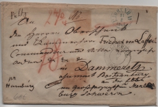 DK / Meckl.- Schwerin, 1848, incomming Mail, Auslandsbrief von Kopenhagen via Lübeck nach Dammeritz (Nice!)