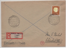 DDP- Alpenvorland, 1944, DR Mi.- Nr.: D 143 als EF auf R.- Fernbrief von Toblach nach Schönebeck