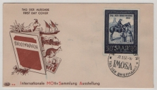 Saarland, 1952, Mi.- Nr.: 316 auf FDC , nicht gelaufen