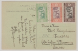 Senegal, 1925, nette MiF auf Postkarte