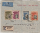 Zanzibar, 1936, FDC mit netter MiF, auf Einschreiben- Lupo- Auslandsbrief von Zanzibar nach Dar- Es- Salaam (Ex DOA)