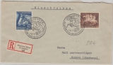 DR, 1941, 779 + 780 als MiF auf Einschreiben- Fernbrief von München nach Hungen, mit Sonderstempel