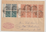 Berlin, Vorläufer, 1948, 10- Fach- Aufbrauchfrankatur mit HBL 124 + S 294 (2x) auf Fernbrief von Berlin nach Bad Godesberg