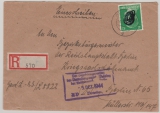 DR, 1944, Mi.- Nr.: A795 as EF auf Einschreiben- Fernbrief von Gransee nach Berlin