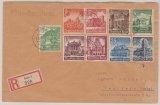 III. Reich, 1940, Mi.- Nr.: 751- 759 kpl. Satz in MiF auf Satz- Fernbrief- Einschreiben von Gera nach Neustadt (Orla)