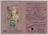 III. Reich, 1941, Mi.- Nr.: 525 als EF auf Postausweiskarte von Berlin