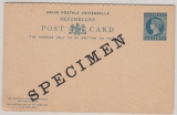 Seychellen, ca. 1880- 1900, Six Cents Antwort- GS mit Specimem Überdruck, nicht gelaufen