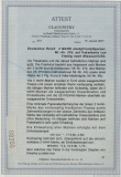 DR, 1890, Mi.- Nr.: 37d (8x), u.a. in MiF auf Auslandspaketkarte, für ein Paket von Vietzig nach Missouri (USA), FA Petry BPP!