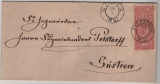 NDP / Nachverw. AD- Stempel / MS, ca. 1869, 1 Gr. (2x) MeF auf Fernbrief von Sternberg (Nachverw. AD- Stempel / MS) nach Güstrow