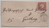 DR / Nachverw. AD- Stempel / MS, ca. 1873, 1 Gr. EF als Fernbrief von Krakow (Nachverw. AD- Stempel / MS) nach Goldberg