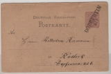 DR / Nachverw. AD- Stempel / MS, ca. 1875, 5 Pfge..- GS als Fernpostkarte von Dobbertin (Nachverw. AD- Stempel / MS) nach Rostock