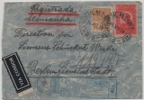 Brasilien, 1935, 5.600 Rs. MiF auf Luftpost- Auslands- Einschreiben, von Rio de Janeiro nach Berlin