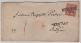 NDP / Nachverw. AD- Stempel / MS, ca. 1869, 1 Gr. EF auf Fernbrief von Neustadt (Nachverw. AD- Stempel / MS) nach Bützow