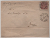 NDP / Nachverw. AD- Stempel / M- Str., 1870, 1 Gr.- GS Umschlag (U 10 B!) als Fernbrief von Rostock (Nachverw. AD- Stempel) nach ...