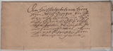 Mecklenburg- Strelitz (?), ca. 1750, Adelsbrief mit 8- zeiliger Anschrift, von ... nach ...