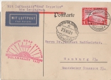 DR / Weimar, 1931, Mi.- Nrn.: 456- 458, je als portogerechte EF´s auf 2 Karten + 1 Brief zur Polarfahrt, neues FA Schlegel BPP: e+e!